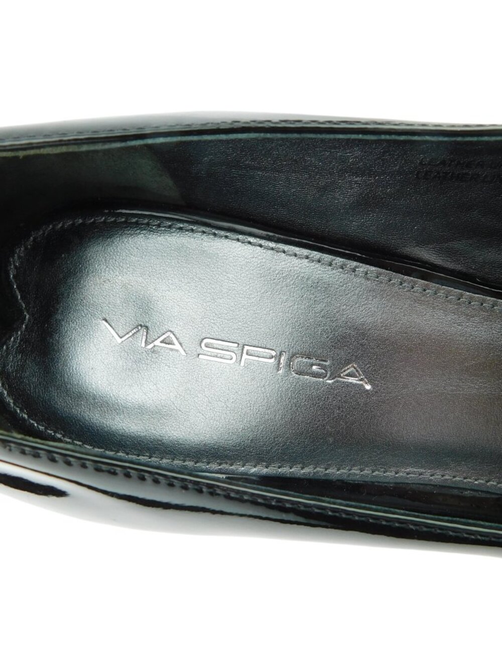 VIA SPIGA Black Patent Leather Classic Pointed Heel Pumps 11.5 - Picture 8 of 8